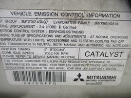 2003 MITSUBISHI OUTLANDER XLS WHITE 2.4L AT 4WD 163755